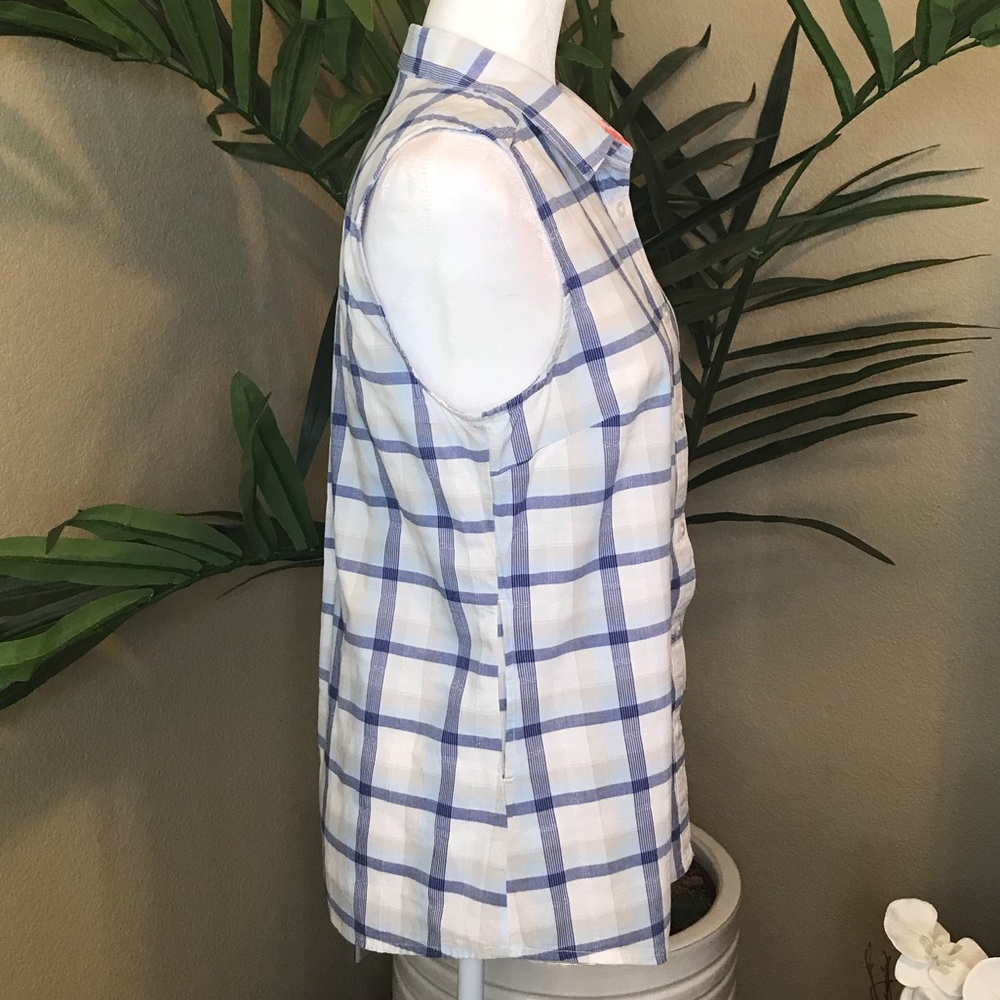 PrAna 99% Organic Cotton Plaid Button Down Top - S - Picture 11 of 17